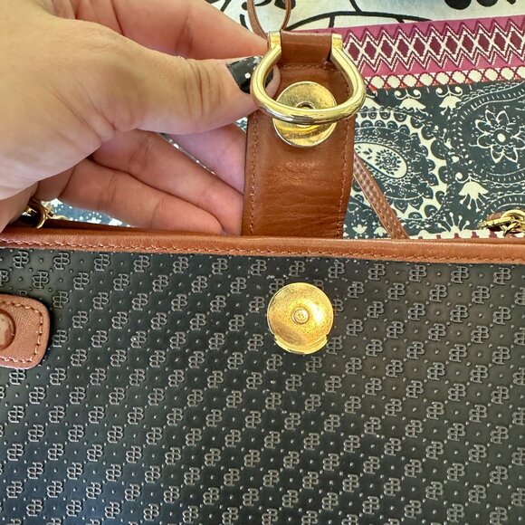 Bally Brown Leather and PVC Crossbody, Vintage, EUC - Picture 11 of 14